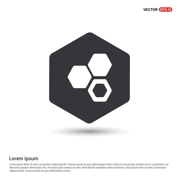 Honey cells icon — Stock Illustration Honey cells icon Stock Vector