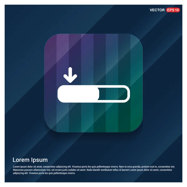 Download in corso icona — Vettoriale Stock