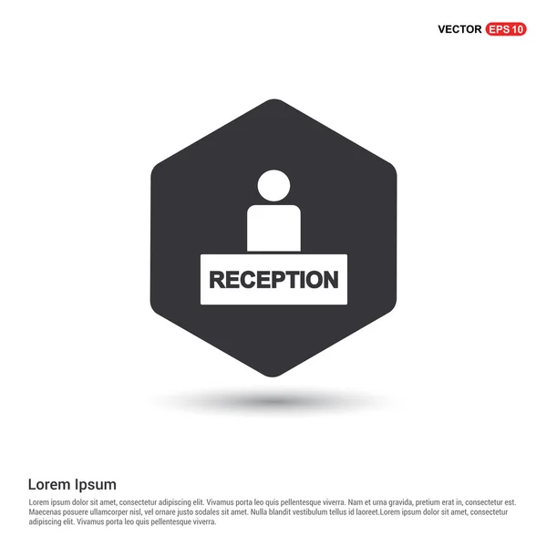 Reception flat icon — Stock Vector