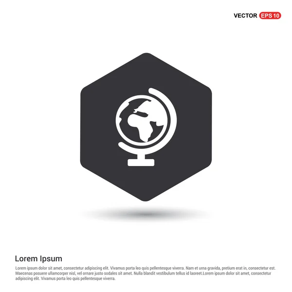Web svět Globus ikona — Stockový vektor