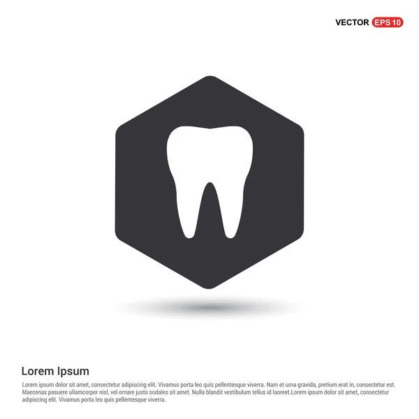 Abstract tooth icon — Stock Vector