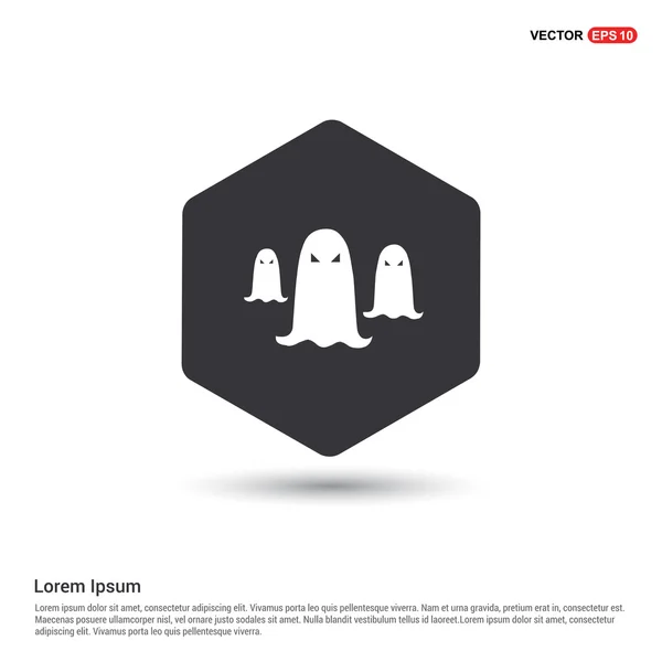 Halloween ghosts ikon — Stock Vector