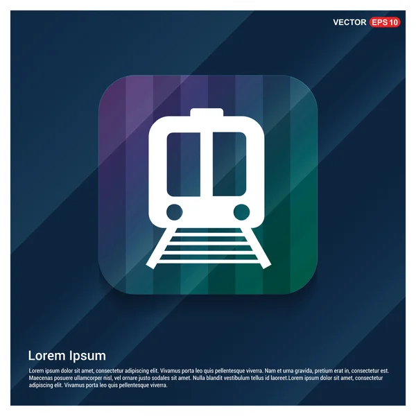 Icona del treno passeggeri — Vettoriale Stock