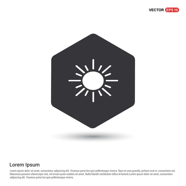 Icône plate de soleil — Image vectorielle
