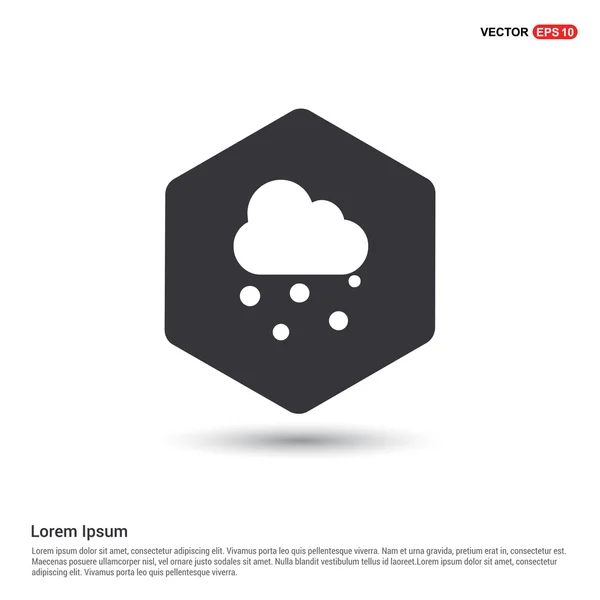 Icona nuvola pioggia — Vettoriale Stock