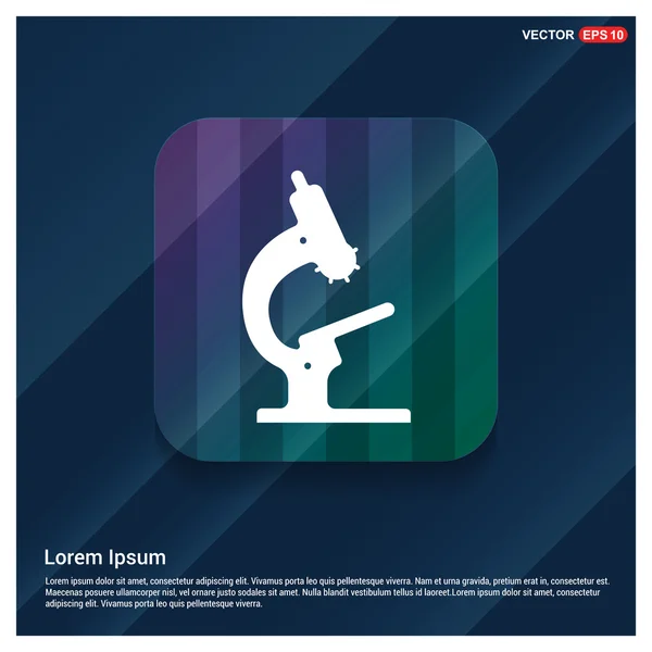Icono del microscopio de laboratorio — Vector de stock
