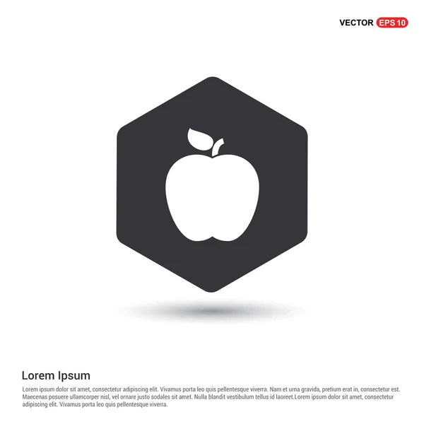 Apple fruit icon — Stock Vector