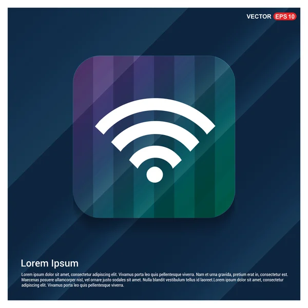 Ikona webového signálu Wifi — Stockový vektor
