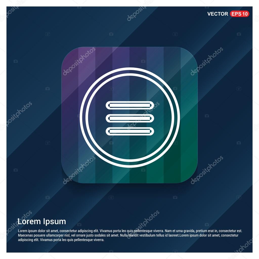 Expand menu Icon. Vector Illustration