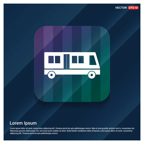 Icona del bus passeggeri — Vettoriale Stock