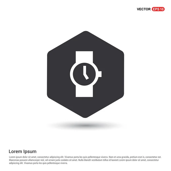 Horloge plate icône application web — Image vectorielle