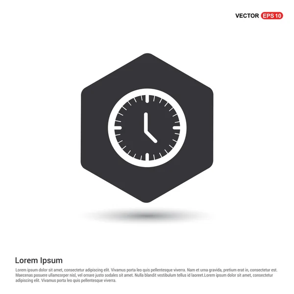 Reloj plano icono web — Vector de stock