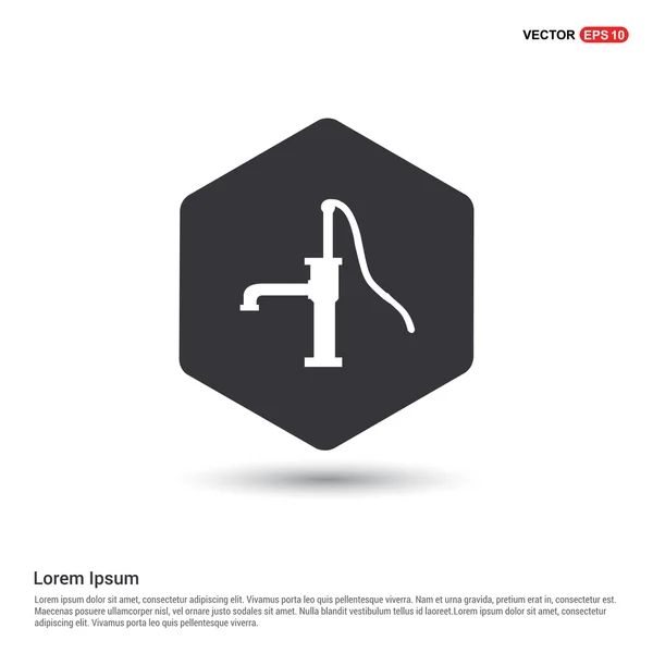 Gamla vatten pump ikonen — Stock vektor