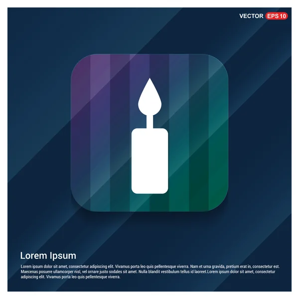 Creative Merry Christmas candle — Stock Vector