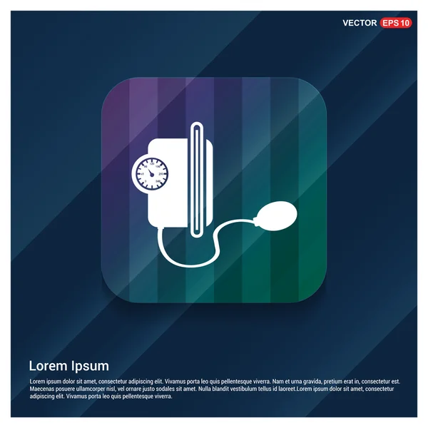 Icône de vérificateur de pression artérielle — Image vectorielle