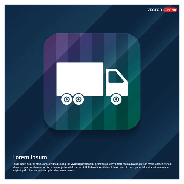 Ícone de caminhão de carga — Vetor de Stock