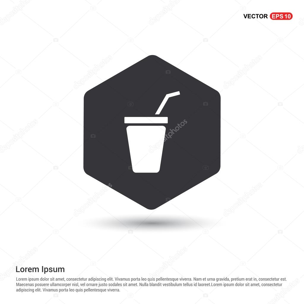Soda drink icon,Vector illustration flat design