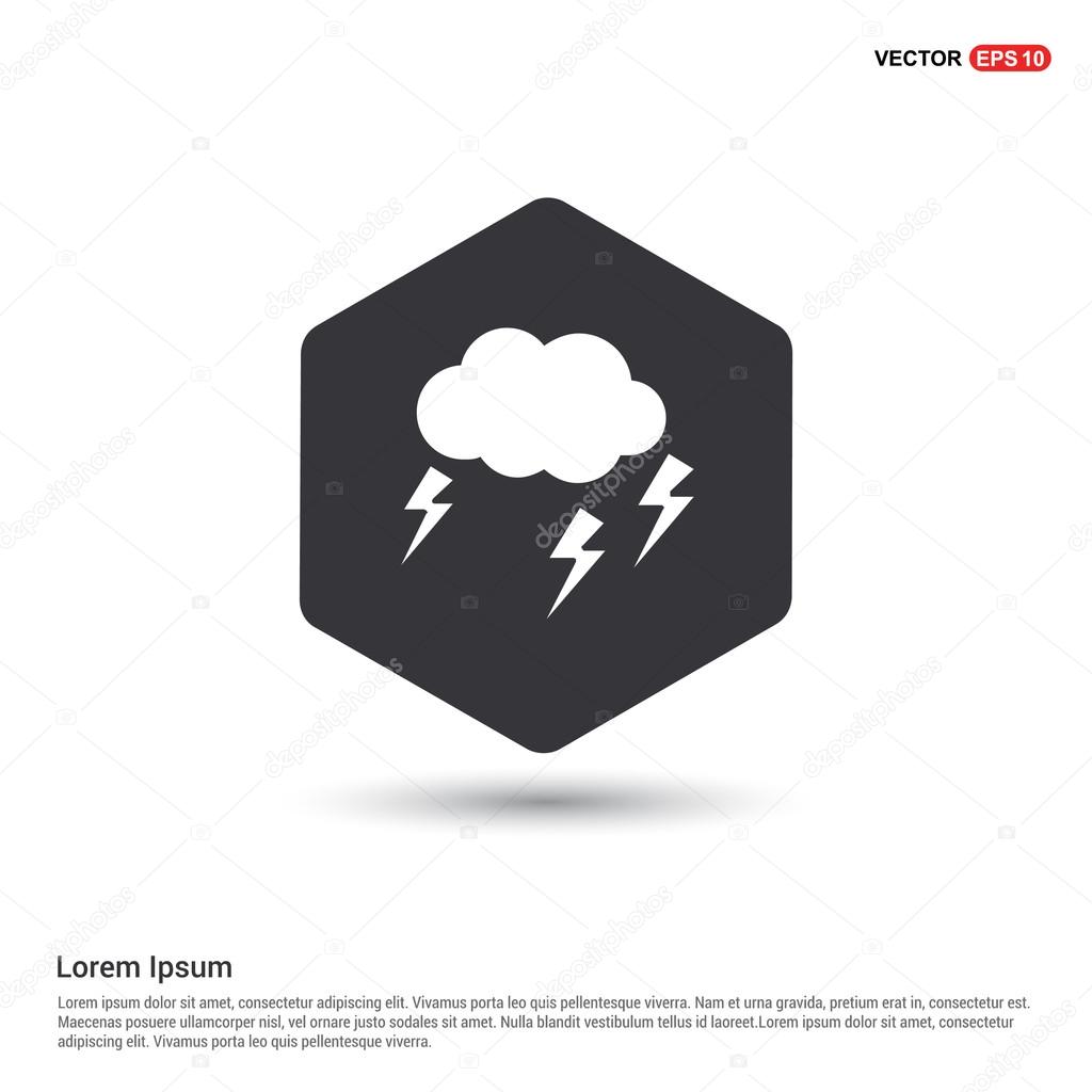 thunder storm icon