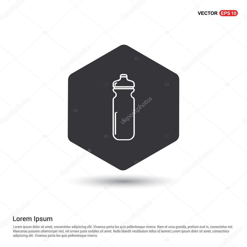 cycling water bottle icon