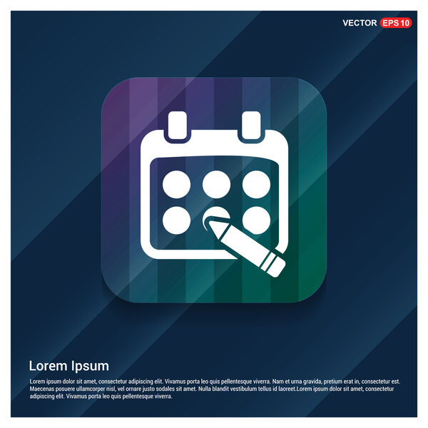 Icono de línea de calendario — Vector de stock