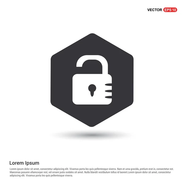 Web lock icon — Stock Vector