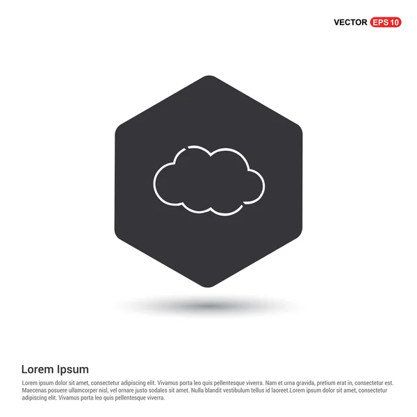 Cloud web icon — Stock Vector