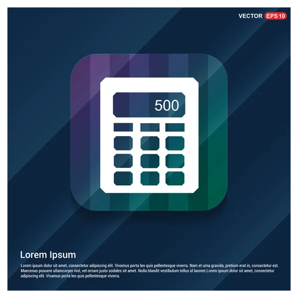 Calculadora de negocio icono — Vector de stock