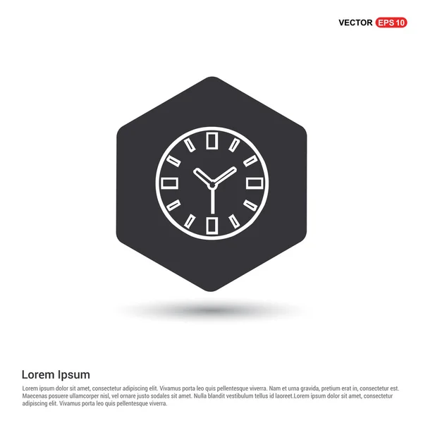 Płaski Zegar ikonę aplikacji sieci web — Wektor stockowy