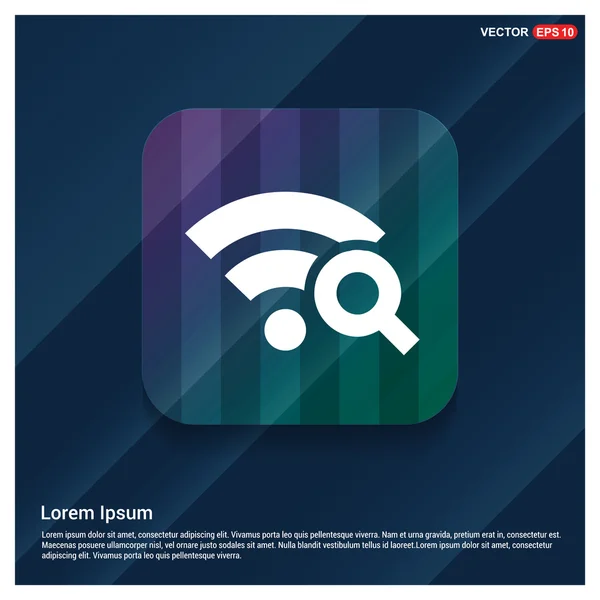 Icône de signal Wifi Web — Image vectorielle