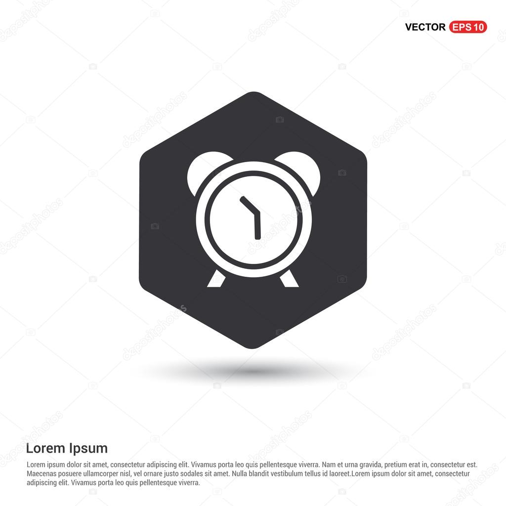 Flat clock web app icon