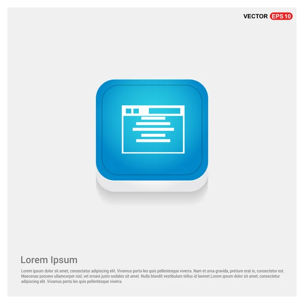 App venster interface pictogram — Stockvector