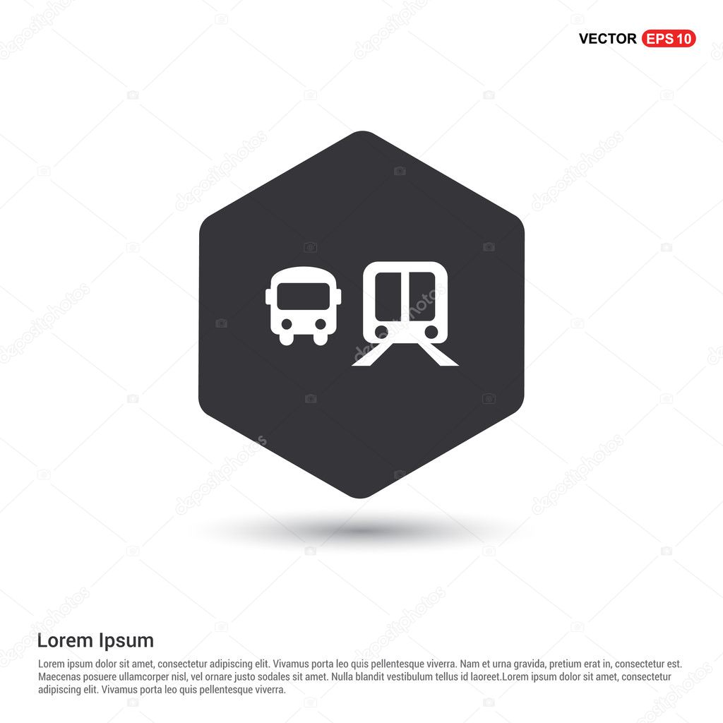 bus and train icon