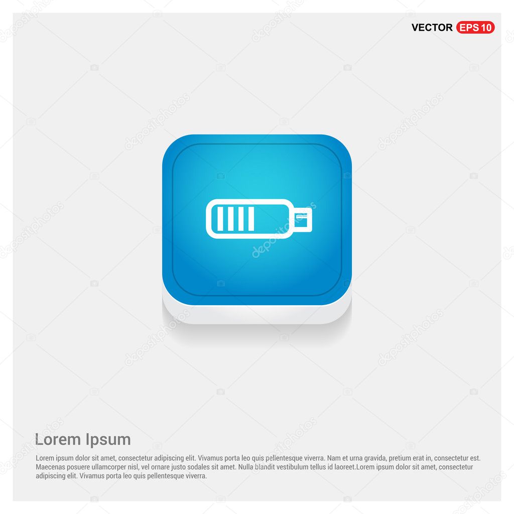 Charging battery icon, vector illustration