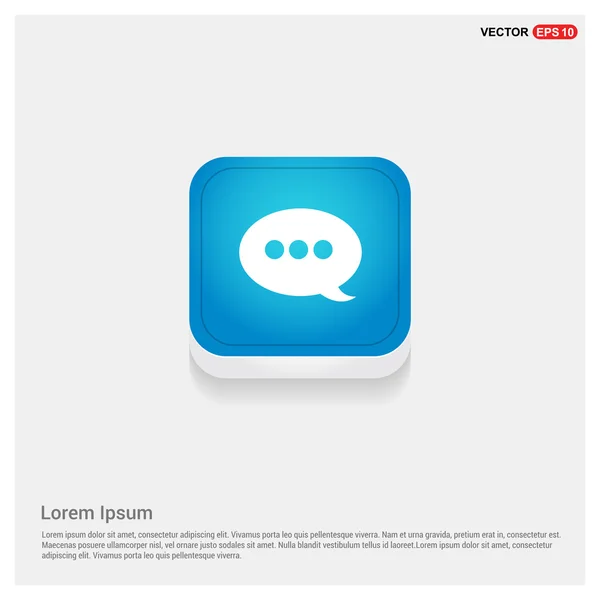 Voz burbuja icono de chat — Vector de stock