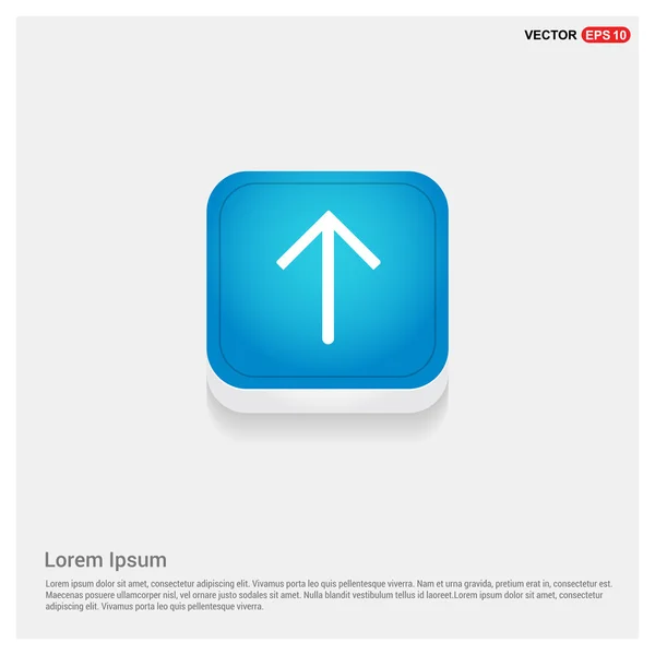 Web blue arrow button — Stock Vector