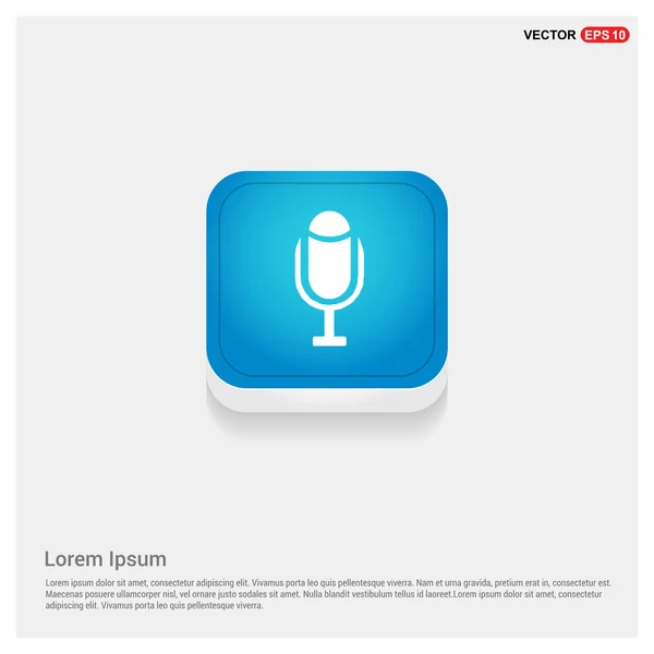 Icona del microfono vocale — Vettoriale Stock