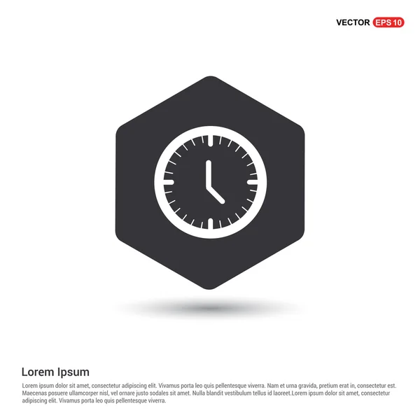 Ícone de aplicativo web relógio plano —  Vetores de Stock