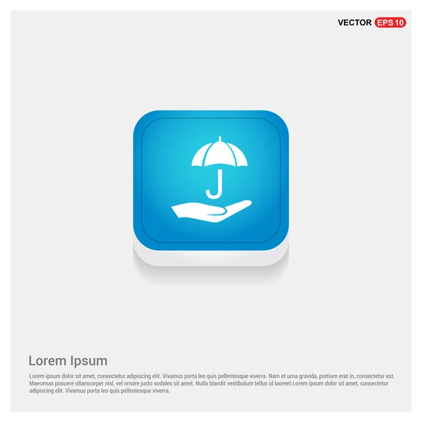 Parapluie dans la main icône — Image vectorielle