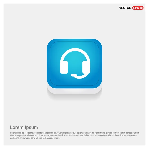 Icono de auriculares de audio — Vector de stock