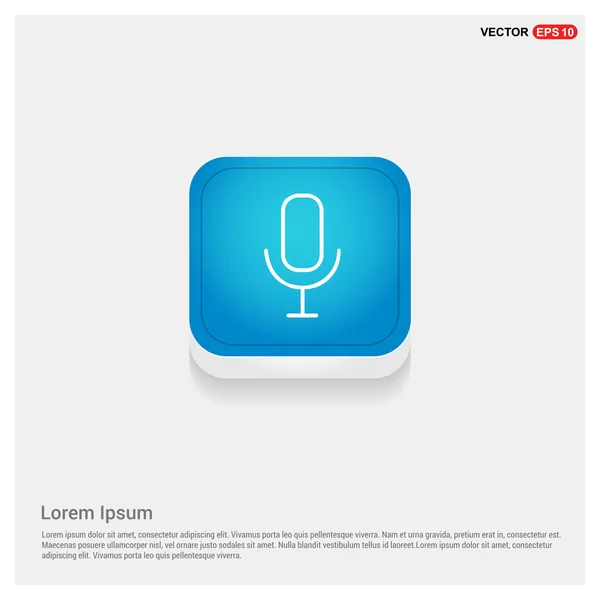 Voice microphone icon — Stock Vector