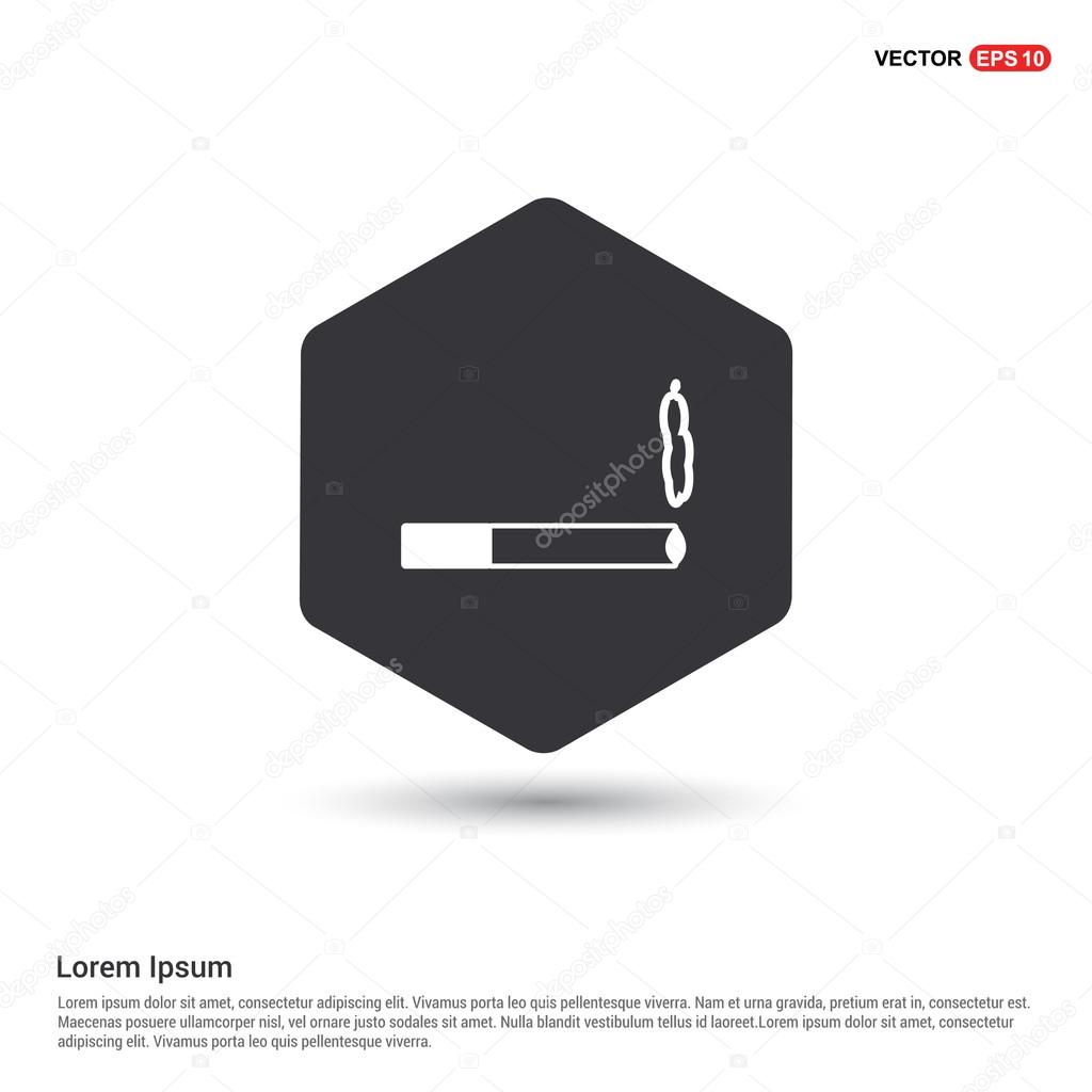 cigarette with smoke icon 