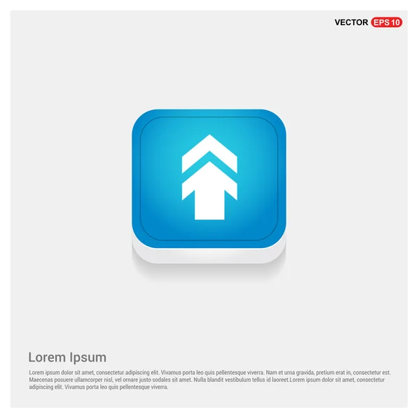 Web botón de flecha azul — Vector de stock