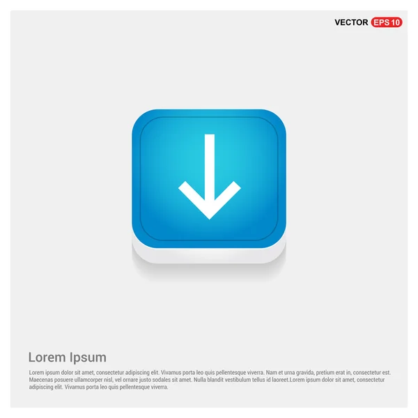 Web bouton flèche bleue — Image vectorielle