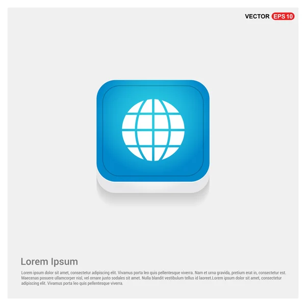 Web wereld wereldbol icoon — Stockvector