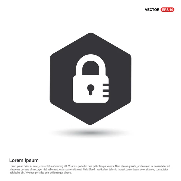 Web lock icon — Stock Vector