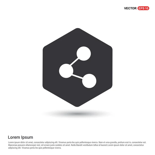 Icono de molécula web — Vector de stock