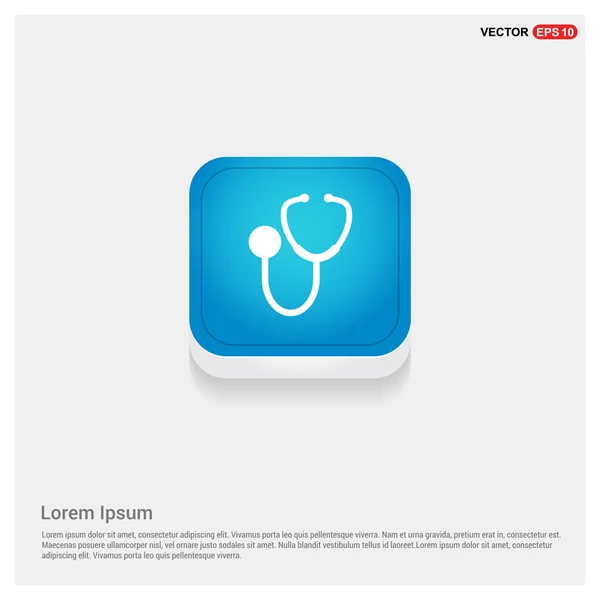 Icono del estetoscopio médico — Vector de stock