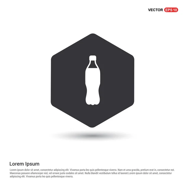 Műanyag palack ikon — Stock Vector