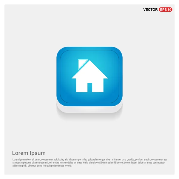 Domů, ikonu domečku — Stockový vektor