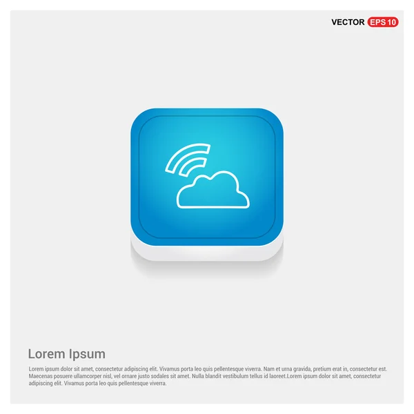 Icône Cloud et wifi — Image vectorielle